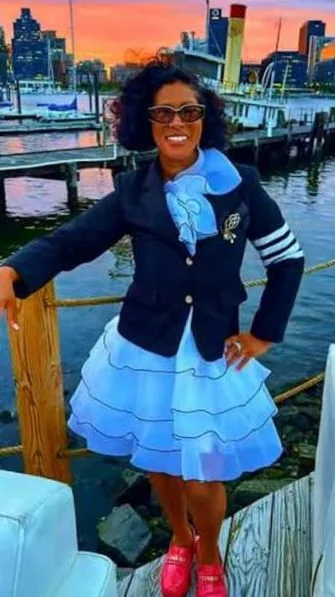 Nicole Earle at a Baltimore waterfront event