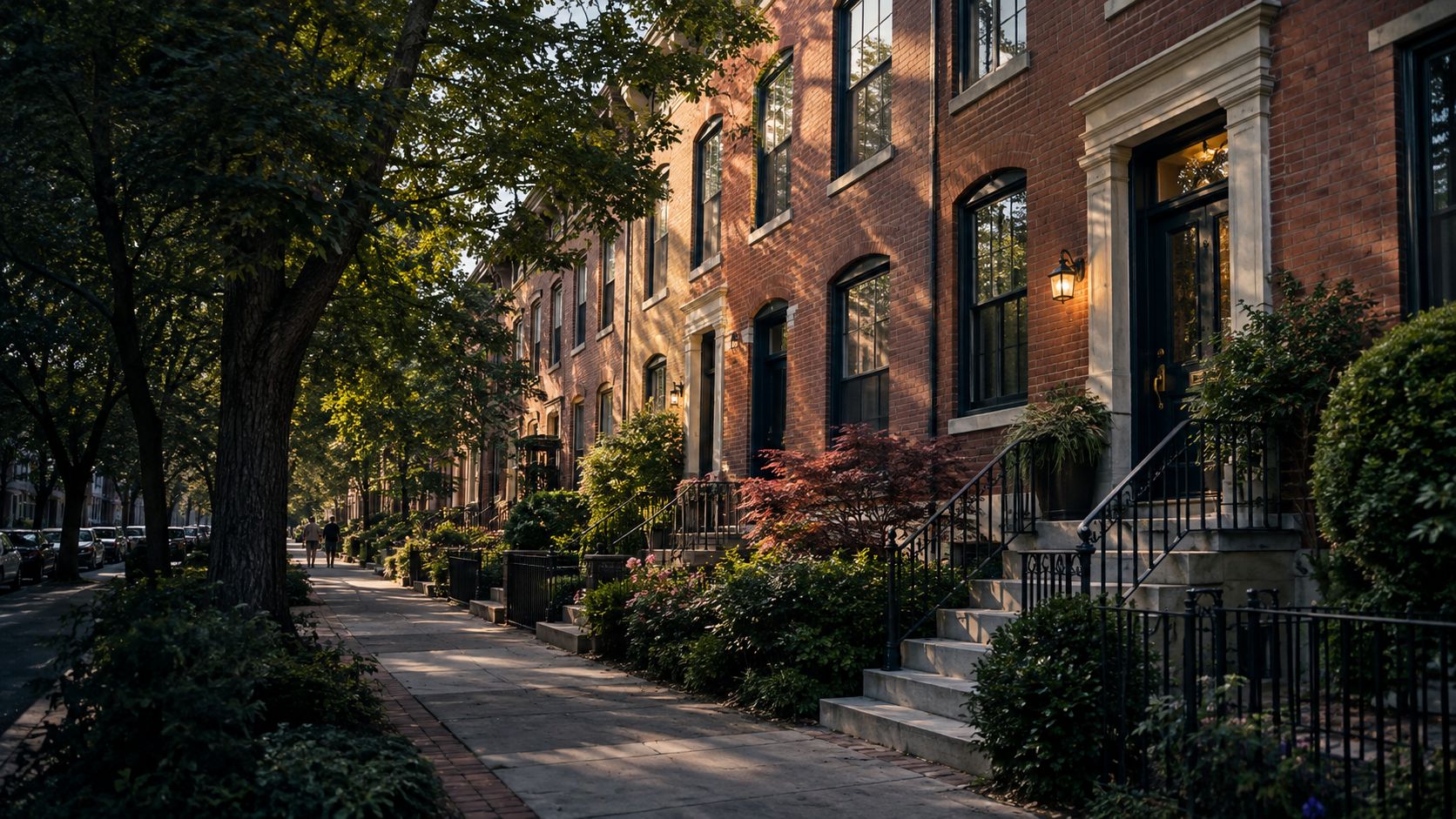 Baltimore rowhomes representing the community impact of a real estate gift